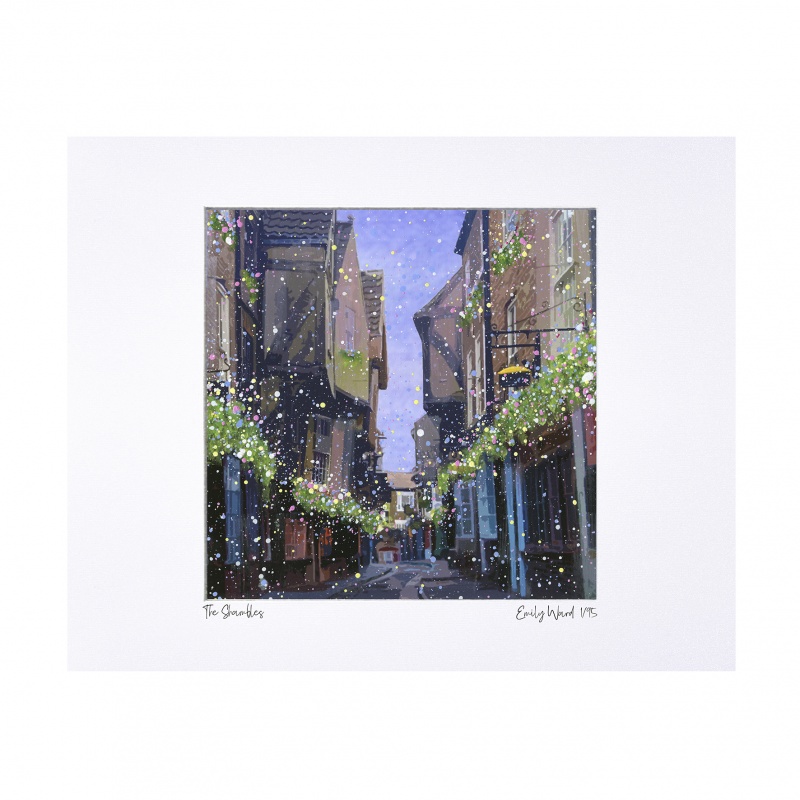 The Shambles Limited Edition Print with Mount